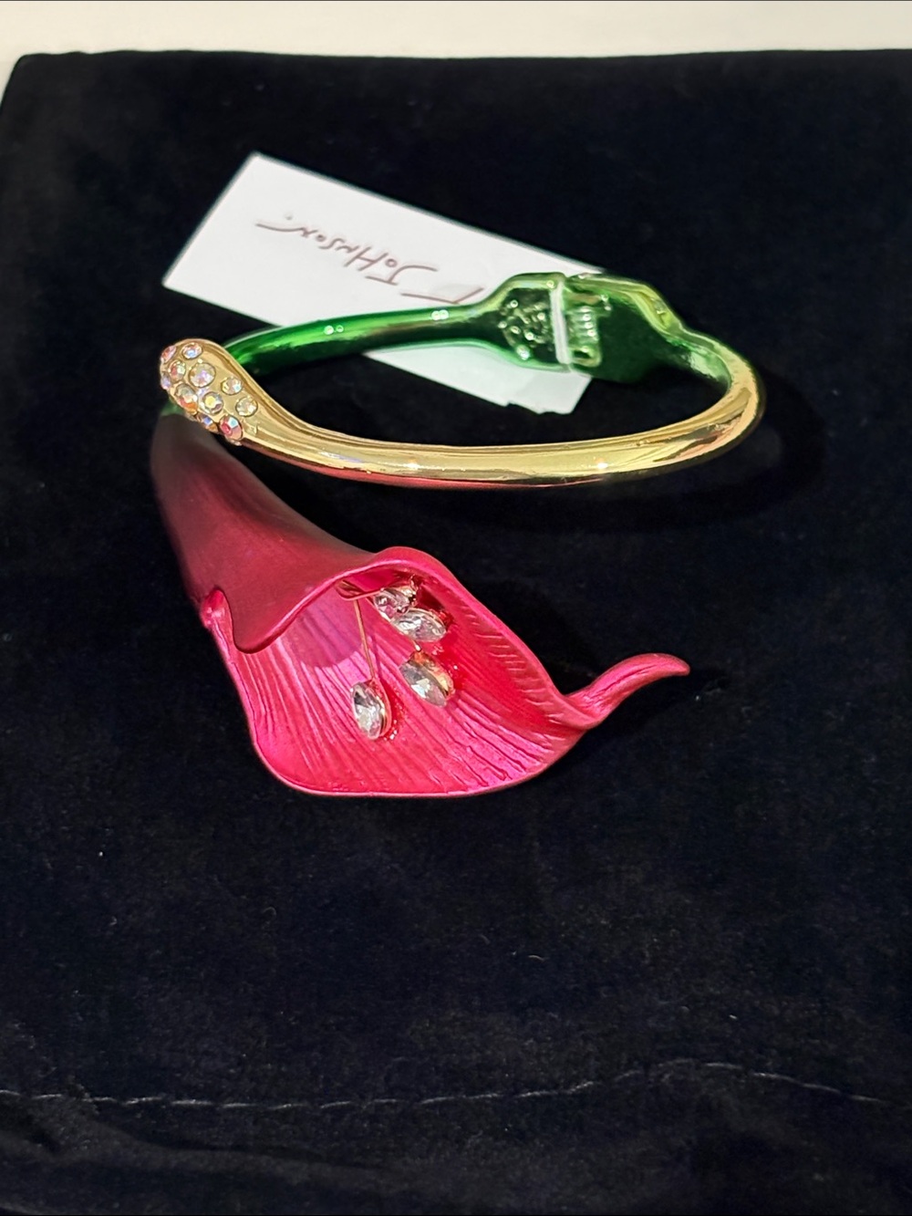 Betsey Johnson Calla Lily Bracelet